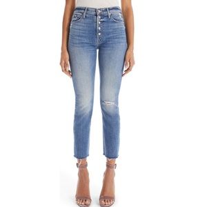 MOTHER The Pixie Dazzler Ankle Fray Jean NWT